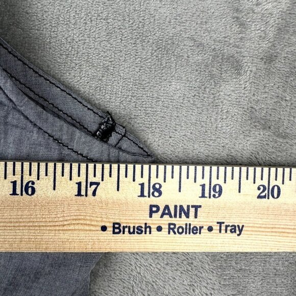 Harley Davidson Women’s SZ M Sleeveless Button Down Blouse Crochet Back Gray - Picture 5 of 7